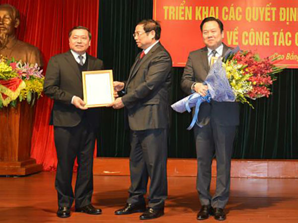 Ông Lại Xuân Môn được phân công làm Bí thư Tỉnh ủy Cao Bằng