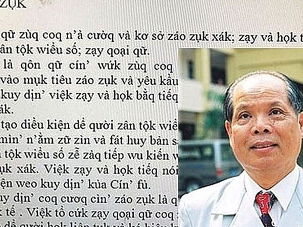 PGS Bùi Hiền nêu lí do 'công bố' bản chuẩn cải tiến chữ quốc ngữ