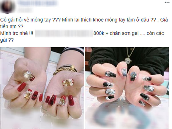 Cô nàng khoe làm bộ móng 800 nghìn đón năm mới rất ưng, chị em nhào vào chê tơi tả