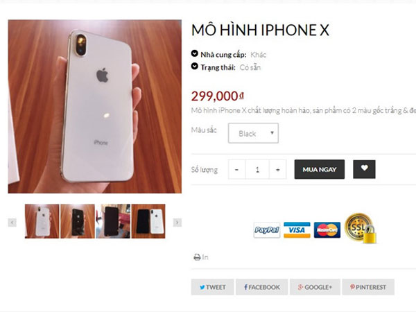 Bỏ 22 triệu mua iPhone X, nhận được mô hình tại Sài Gòn