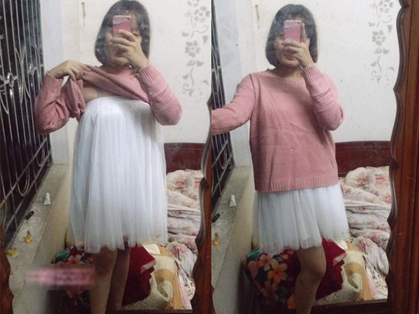 Khi bạn chân ngắn nhưng cứ thích mặc váy dài miên man, đây là chiêu có thể thử để 'ăn gian' một tí