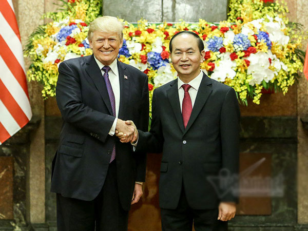Video: Lễ đón Tổng thống Trump tại Phủ Chủ tịch