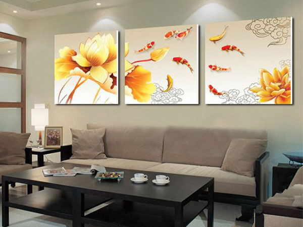 Những điều cần lưu ý trong phong thủy tranh treo phòng khách