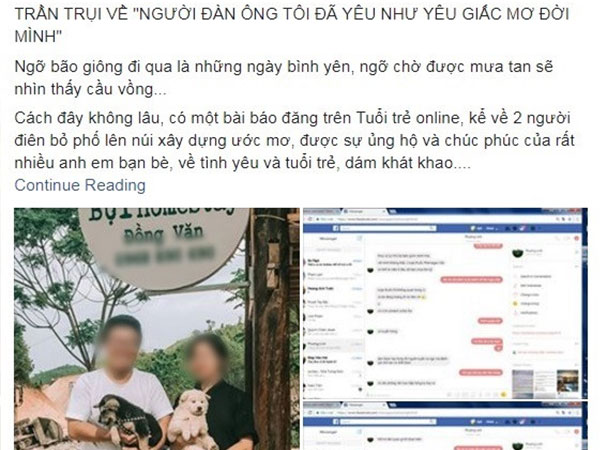 Cô gái bị đánh sập Facebook sau khi trả nợ cho người yêu phản bội?
