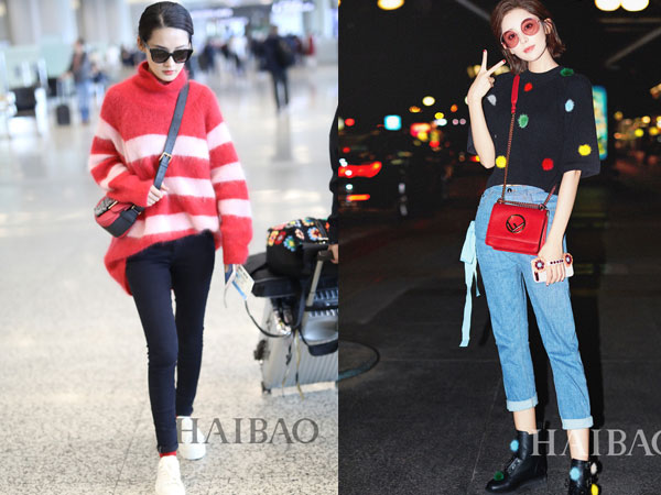 Cách kết hợp áo len và quần jeans sành điệu như sao Hoa ngữ