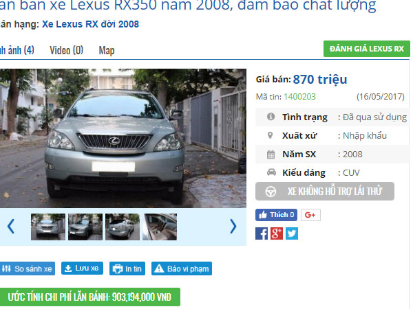 Gần Tết, hàng loạt xe sang cũ “bán phá giá” dưới 1 tỷ đồng
