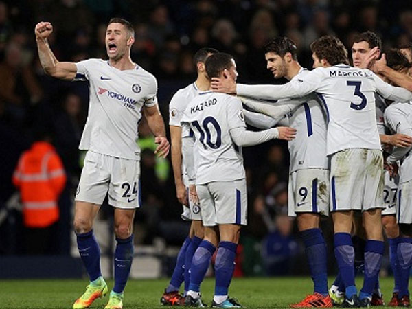 Chelsea thắng đậm West Brom, lên nhì bảng Ngoại hạng Anh