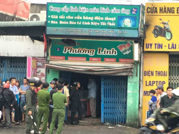 Người phụ nữ chết cháy trong tiệm kinh doanh linh kiện điện thoại lúc rạng sáng