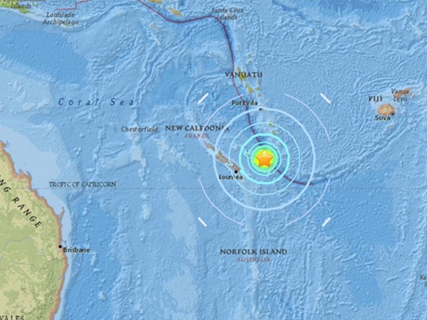 Động đất 7 độ richter gần Australia gây nguy cơ sóng thần