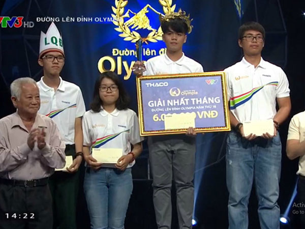 Giọt nước mắt trong cuộc thi tháng 'Đường lên đỉnh Olympia'