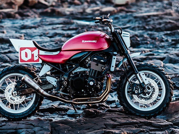Kawasaki Z900RS Stone Tracker phong cách chúa tể bóng đêm