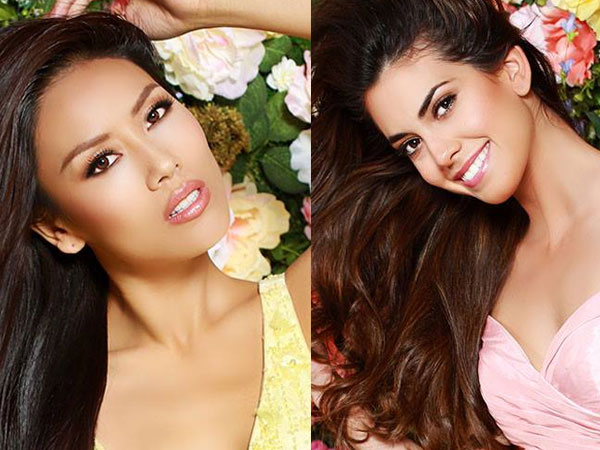 Nguyễn Thị Loan và dàn thí sinh Miss Universe khoe sắc bên hoa