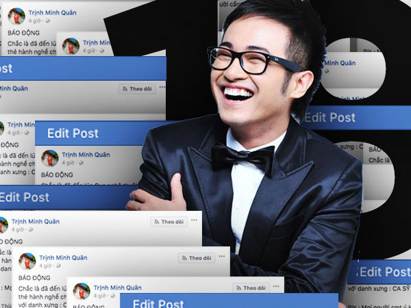 Người ta uốn lưỡi 7 lần trước khi nói, còn Minh Quân sửa hẳn MƯỜI TÁM lần khi đăng status dài 3 dòng đá xéo Chi Pu