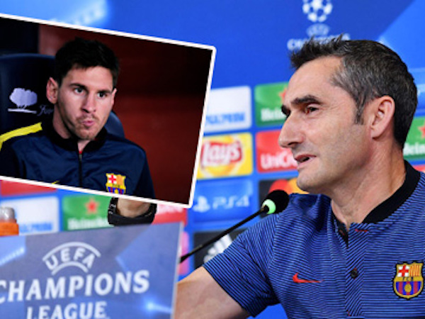 Valverde tiết lộ lý do để Messi ngồi dự bị
