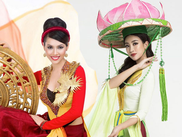 Đỗ Mỹ Linh bị chê 'sến' khi diện áo tứ thân tại Miss World