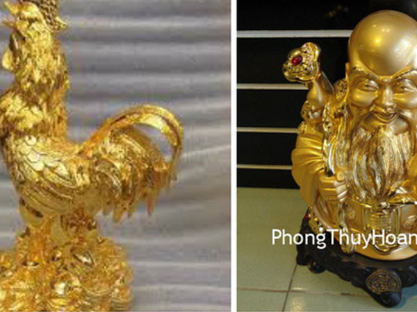 Hai tượng 'vàng' nhặt được có phải là vàng thật?