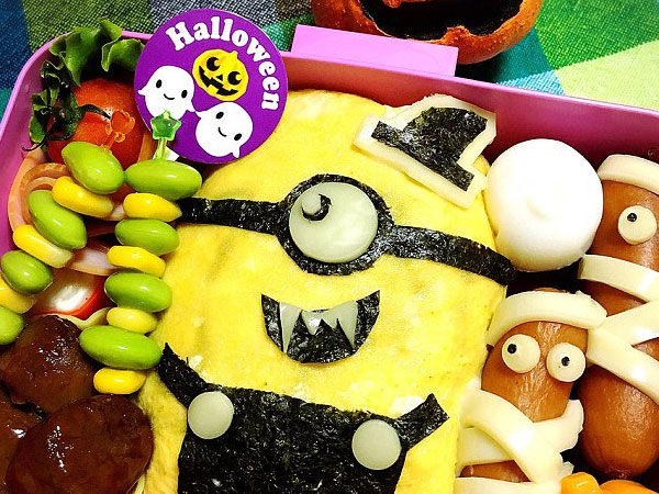 Những hộp cơm bento cho trẻ theo chủ đề Halloween vô cùng đáng yêu
