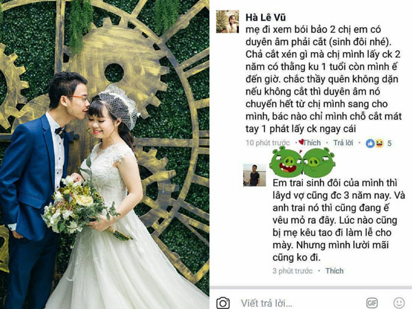 Cặp đôi nên duyên vợ chồng nhờ... bình luận "dạo" trên mạng