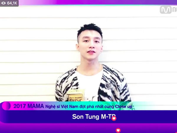 MAMA 2017: Sơn Tùng M-TP, Tóc Tiên được vinh danh