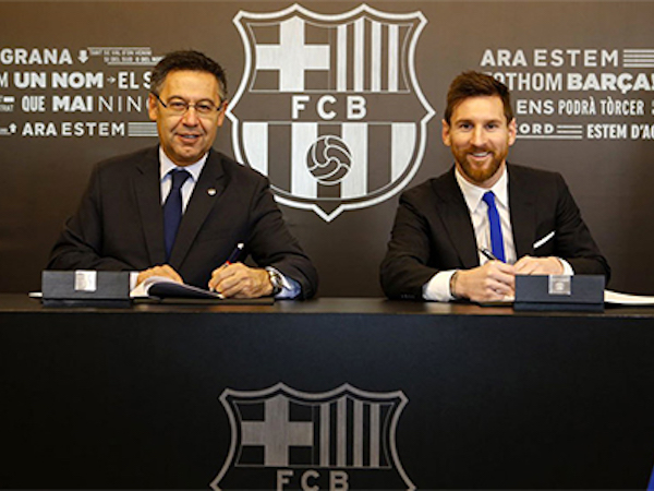 Messi ở lại Barca đến 2021, có phí phá hợp đồng 835 triệu đôla