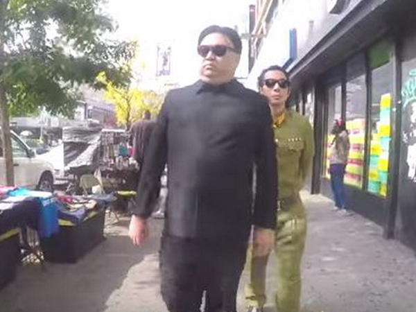 Phản ứng của dân Mỹ khi thấy 'Kim Jong-un' trên đường phố