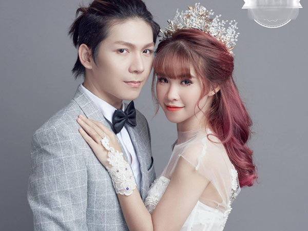 Khởi My mặc váy ôm sát gợi cảm trong bộ ảnh cưới với Kelvin Khánh