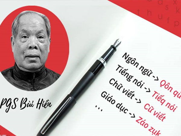 Toàn bộ đề xuất cải tiến phụ âm 'Tiếq Việt' của PGS Bùi Hiền