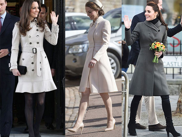 Gợi ý diện áo choàng từ style của công nương Kate