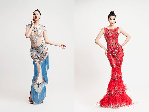 Ngọc Quyên 'đốt mắt' với đầm màu nude bó sát