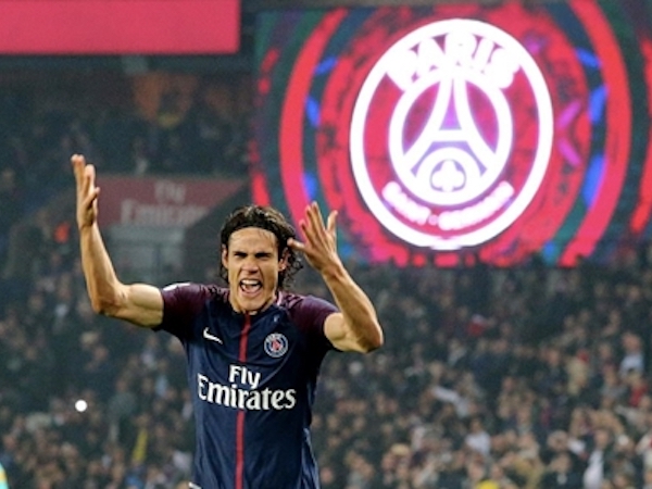 Cavani lập cú đúp trong ngày PSG vắng Neymar