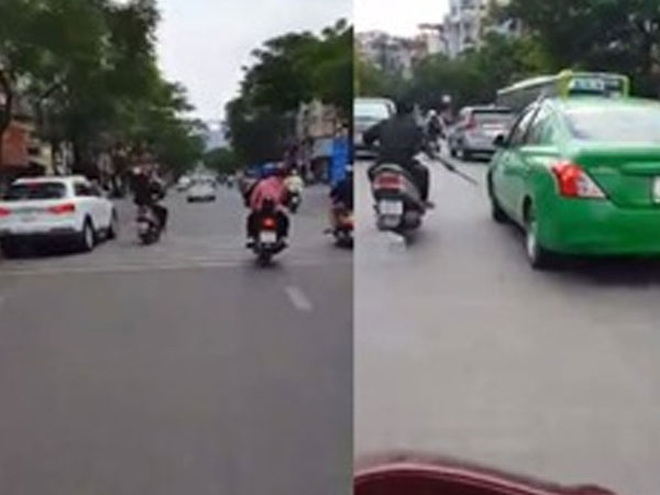Sài Gòn: 'Hiệp khách giang hồ' vác mã tấu đi chém rụng gương hàng chục xe hơi