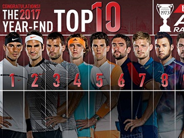 Nadal, Federer lần đầu chia nhau đứng đầu bảng ATP sau bảy năm