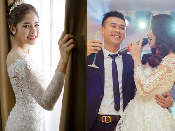 Cô vợ xinh như hoa hậu khiến hậu vệ Sông Lam Nghệ An cuồng si