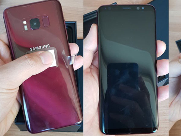 Hình ảnh về phiên bản đỏ Burgundy tuyệt đẹp của Galaxy S8