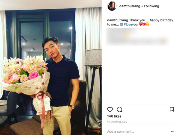 Lần đầu đăng ảnh cận mặt Cường Đô La, Đàm Thu Trang ngọt ngào nói lời yêu bạn trai trong ngày sinh nhật