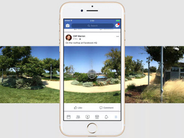 Facebook hỗ trợ chụp ảnh 360 độ