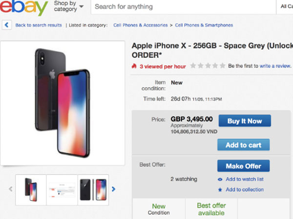 Giá iPhone X có thể lên đến 100 triệu đồng ở Việt Nam