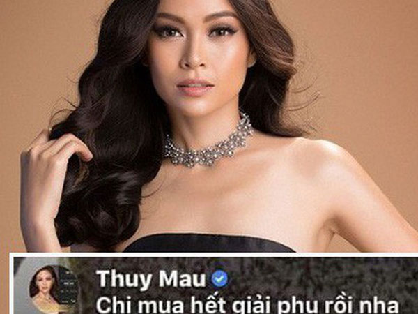 Bị tố mua giải ở Hoa hậu Hoàn vũ 2017, Mâu Thủy đáp trả mỉa mai: 'Chị mua hết các giải phụ rồi nhé'