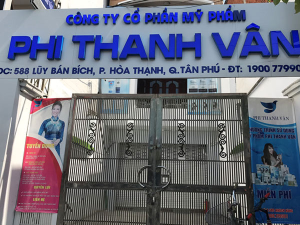 Công ty Phi Thanh Vân sản xuất mỹ phẩm trái quy định