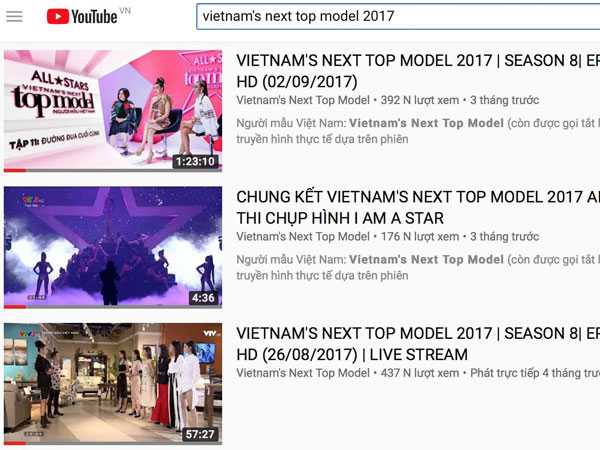 Các tập của 'Vietnam’s Next Top Model - All Stars' bị YouTube gỡ bỏ do vi phạm bản quyền?
