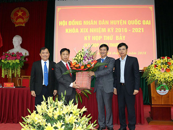 Phó Bí thư Huyện ủy Quốc Oai được bầu làm Chủ tịch HĐND