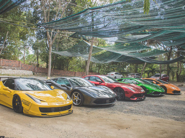 Cường Đô La cùng dàn siêu xe độ du xuân đầu năm 2018