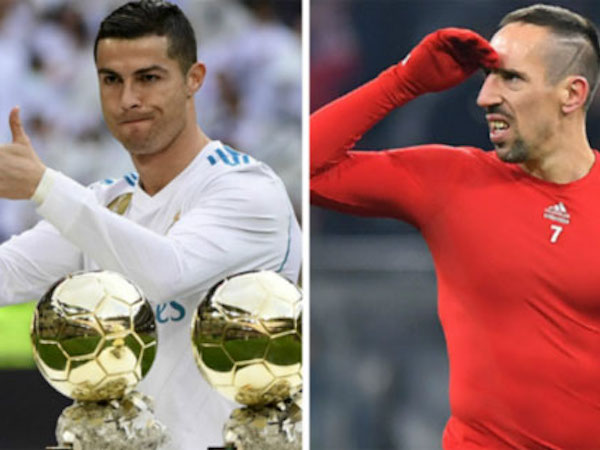 Ribery: 'Quả Bóng Vàng 2013 đáng ra thuộc về tôi chứ không phải Ronaldo'