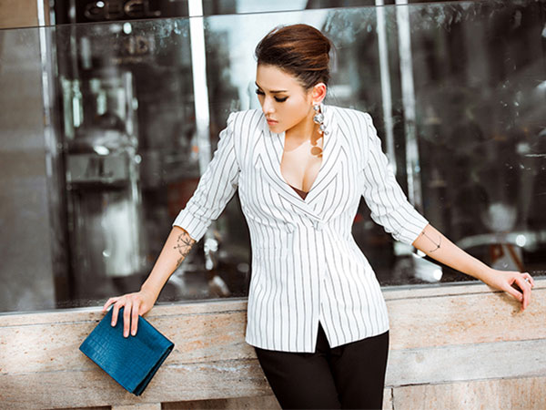Võ Hoàng Yến 'đổi gió' với phong cách thanh lịch