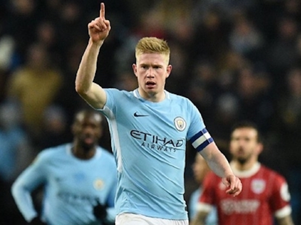 De Bruyne là chân chuyền số một Ngoại hạng Anh