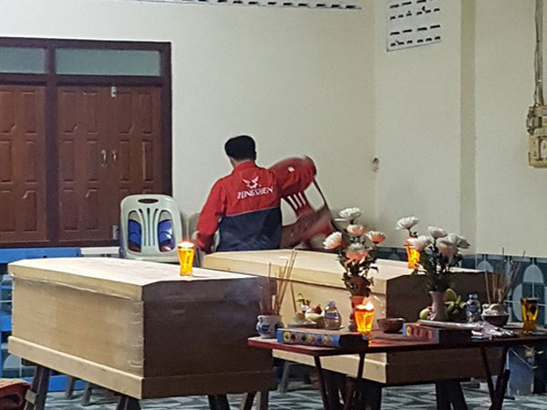 Sập giàn giáo ở Lào, 2 người Việt thiệt mạng