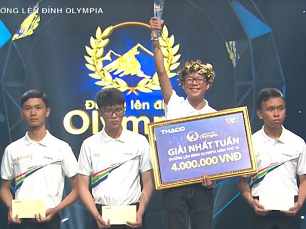 10X Lạng Sơn có nụ cười 'tỏa nắng' chiến thắng cuộc thi tuần Olympia