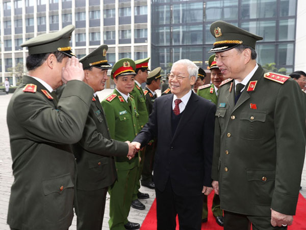 Tổng Bí thư Nguyễn Phú Trọng dự hội nghị Công an toàn quốc