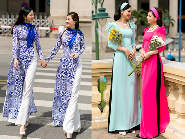 Thanh Thanh Tú, Diễm Trang khoe sắc với áo dài cách tân