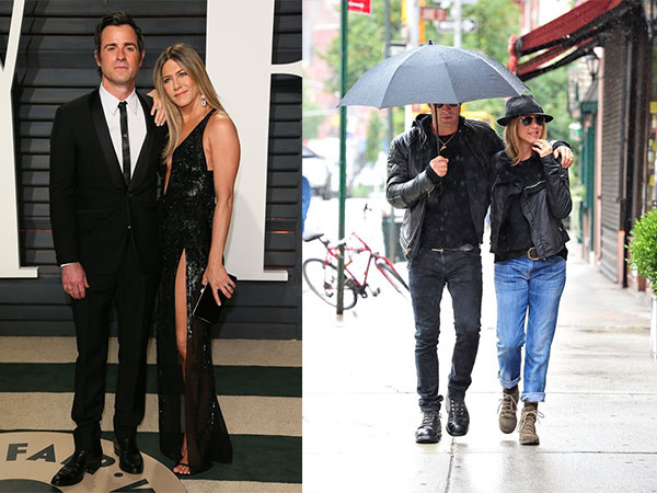 10 bộ đồ ton-sur-ton của vợ chồng Jennifer Aniston